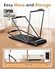 Large Walking Pad with Handle Bar, 17" Widened Running Belt, 15% Incline Treadmill, 4MPH/7.6MPH, 3.0 HP Treadmill with 380lbs Capacity, Remote and App Control