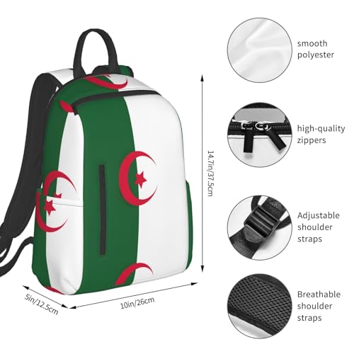 Sac à dos Algérie léger et résistant avec grand compartiment de rangement - 4