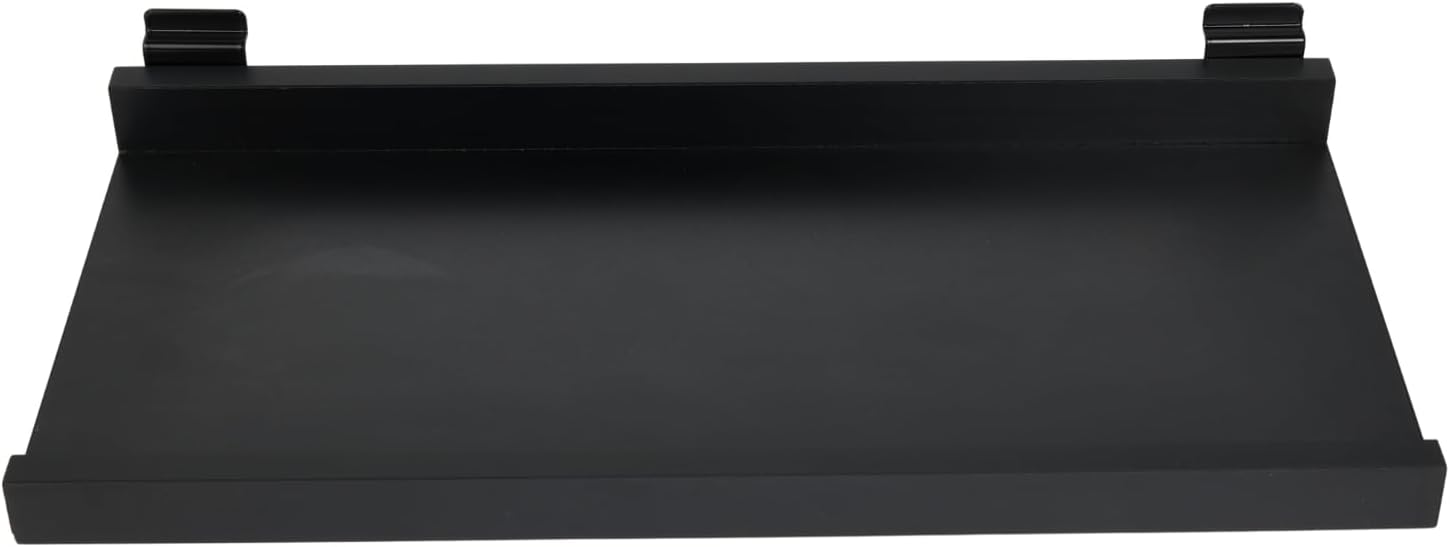SSWBasics Wall Shelf - Black Wire Display Shelf, 11½”D X 24”L, 10” Display Area, Some Assembly Required