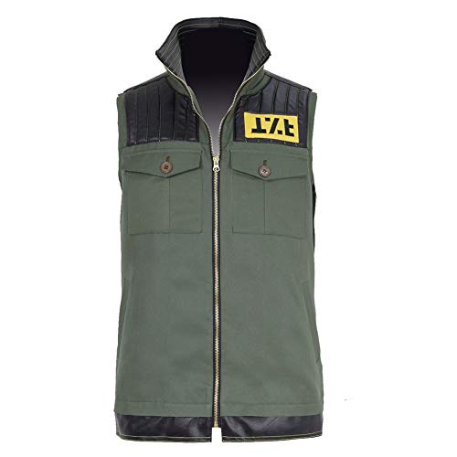 Expeke Mens Frank Lero Ghoul Cosplay Costume Green Vest My Chemical Waistcoat (Men XXL, Green Vest)
