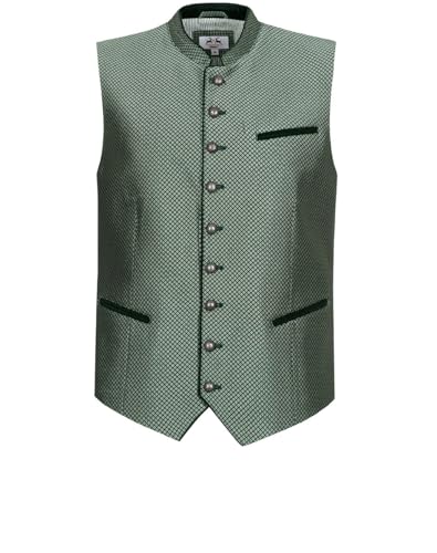 Steinnacher Maddox Elbe - Chaleco tradicional para hombre, color verde, verde, 58