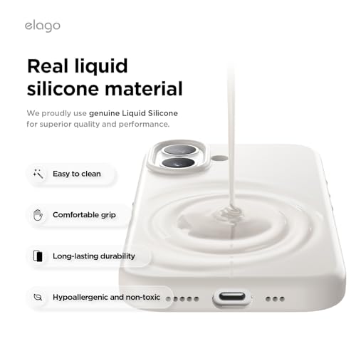 elago Premium Magnetic Silicone Case for iPhone 17 Stone — view 6