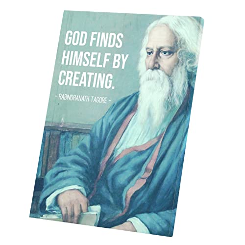 Tableau Décoratif spirituel pour éveiller l'âme - Poster Toile Citation Tagore