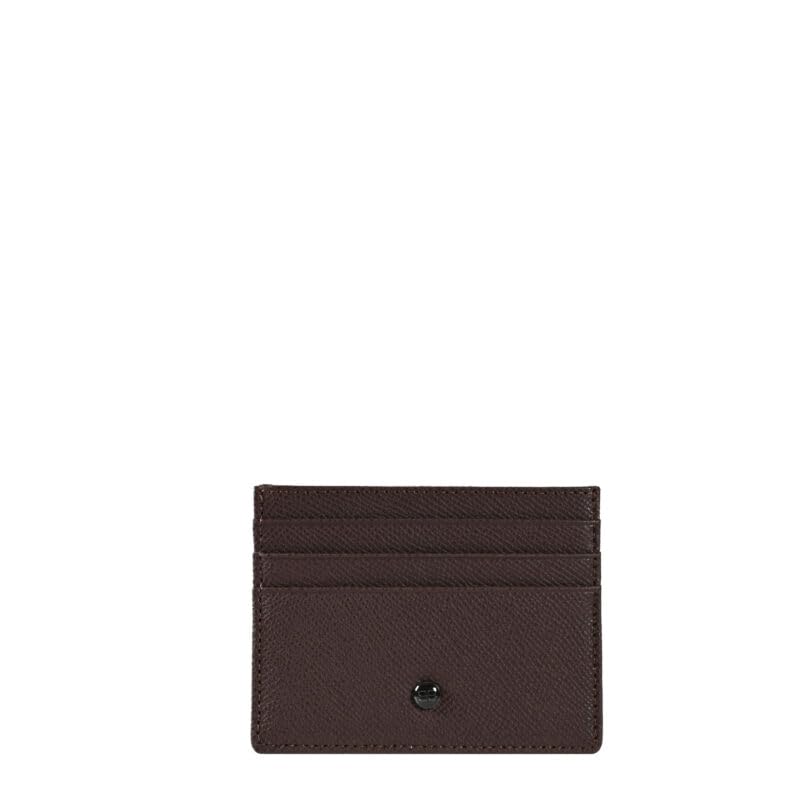 BEMON Porta carte in pelle da uomo Gary, 8 x 10,5 x 0,2 cm