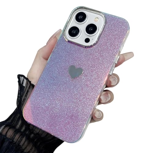 Coque iPhone PC Rigide Paillettes Miroir Rose Choc Éclatant