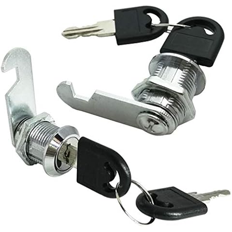 Corgre Cylinder Cam Cylinder Lock Cabinet Keyed Cam Locks Mailbox Cabinet Tool Box Lock 12/19 (16mm) (2Pack) Cover