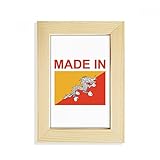 Clasificación: Marco DIYthinker Hecho en Bhután Amor del país de Escritorio de Madera Marco de la Foto del Arte Pintura 5X7 Pulgadas
