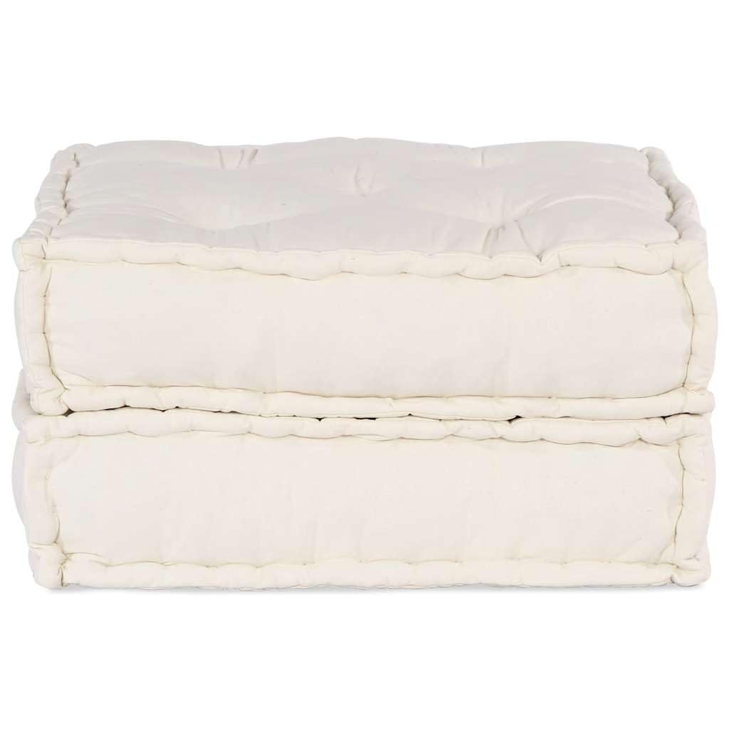 SYDE Sofá Modular de Tela Color Crema 70x70x36 | Relleno de Espuma, Diseño Reconfigurable, Suave y Duradero, para Sala, Dormitorio o Porche