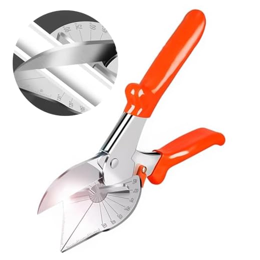Skärare, mjuk träskärare, multifunktionell rät vinkelskjuvning, multivinklad geringskjuvskärare handverktyg, 45/135 graders vinkel sax justerbar Trunking skjuvning trä Miter gjutningsverktyg