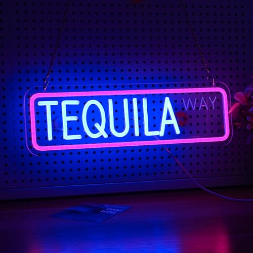 Image of Tequila Way Neon Sign USB LED for Home Bar & Man Cave Decor