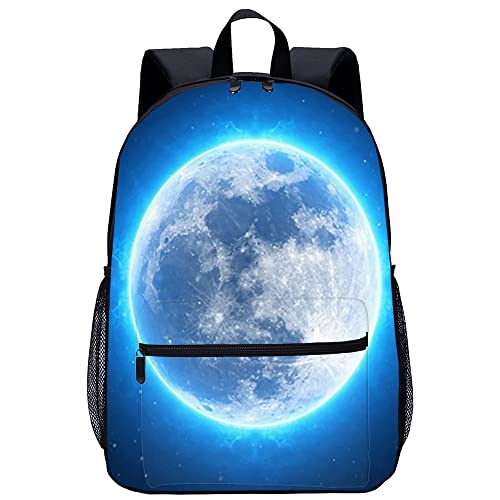 Sac d'école unisexe lune résistant et spacieux pour soulager le transport des cahiers