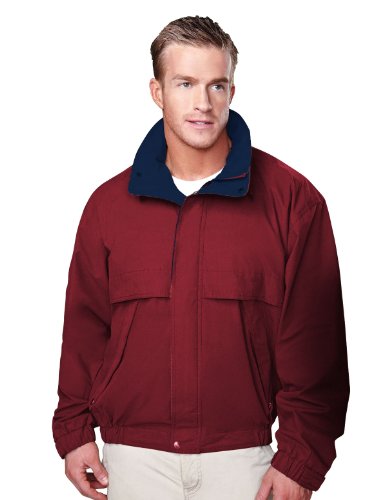 Image of AFC Men's Poplin Jacket Concealed Hood Water Resistant Coat Big & Tall Sizes