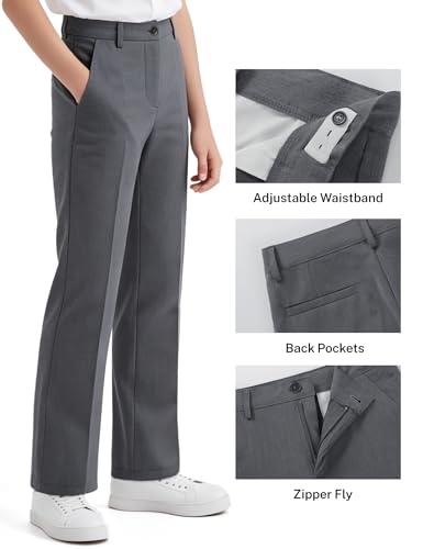Image of Boys Dress Pants School Uniform Golf Pants for Boys Chino Pants