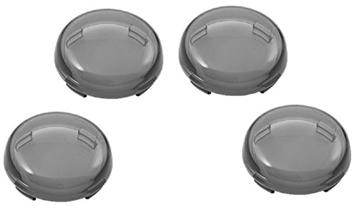 Orange Cycle Parts 4 PackSmoke Bullet/Deuce Style Lens for Harley repl # 68973-00