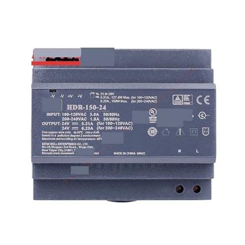 Alimentation rail DIN 12V HDR-60 pour éclairage LED et tableaux électriques domestiques