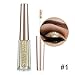 GL-Turelifes Diamond Glitter Liquid Eyeshadow & Eyeliner Pen Starry Sequins Mermaid Eye Shadow Long Lasting Shiny and Pigmented Waterproof Sparkling &Shimmer Eyes Makeup(#1 Light Gold)