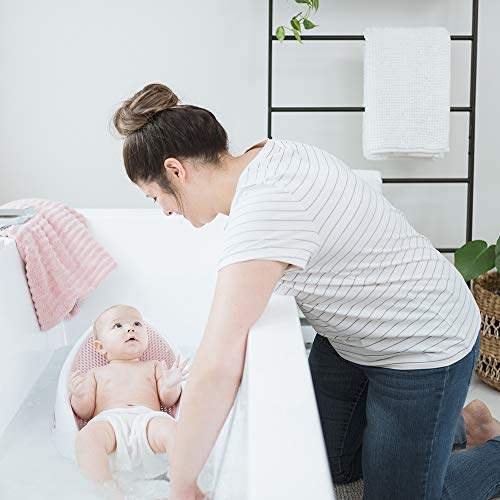 image for Angelcare Baby Bath Support (Pink) | Ideal for Babies Less than 6 Mont