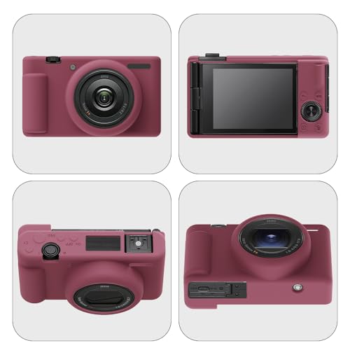Funda de silicona para cámara Sony ZV-1 II roja miniatura 4
