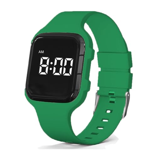e-vibra Vibrating Alarm Watch, Potty Training Watch Water Resistant Medical Reminder Wristband with 15 Daily Alarms (Dark Green)