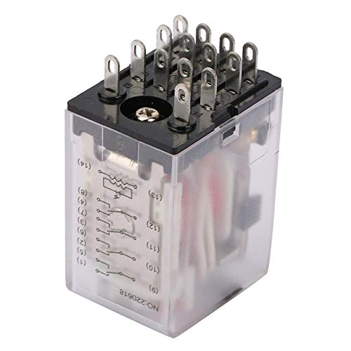 Preisvergleich Produktbild Elektromagnetisches Relais, 5A AC250V 50Hz Zwischenrelais, 14-polig, für Automatisierungsgeräte und elektrische Schaltschränke, Spulenspannung(220VAC)