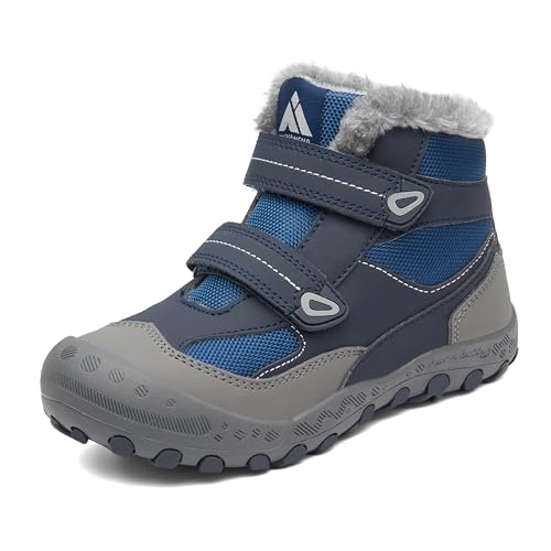 Mishansha Kinder Winterschuhe Warm Gefüttert Winterstiefel...