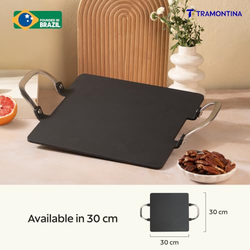 Image of TRAMONTINA Heritage Iron Pathri Tawa 30 cm | Black