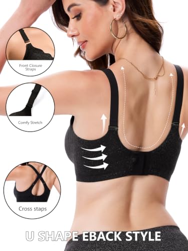 Image of COCOMARTS Jelly Bras for Women No Underwire Scalloped Wireless Push Up Bra