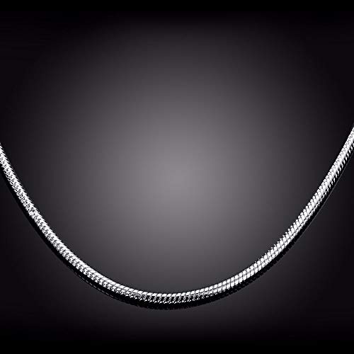 Chaîne de serpent rond 2 mm collier fluide au raffinement unique