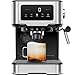 Chefman CraftBrew Espresso Machine, 15-Bar Pump, Digital Touchscreen, Steam Wand for Latte & Cappuccino, Compact Espresso Coffee Machine w/ 1.5L Removable Water Reservoir - Stainless Steel
