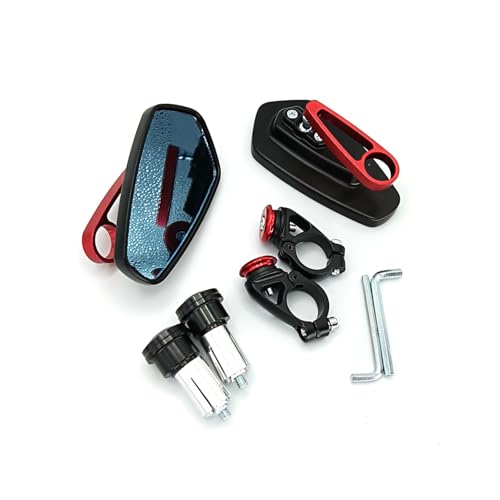 Espejos Retrovisores con vidrio convexo ajustable para mayor seguridad en moto