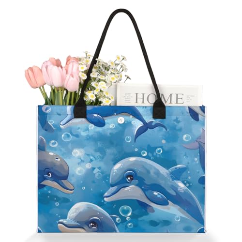 Tote Bag for Women,Travel Storage Shopping Basket with Inner Zipper Pocket Portable Reusable Handbag Gifts053