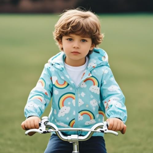 Image of TUIJI Toddler Jacket Hooded Trench Lightweight Windbreaker