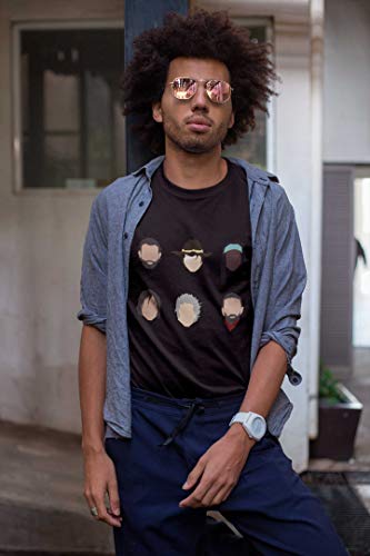 Camiseta The Walking Dead Look Branca Preta Adulto Unissex (Preta, P)