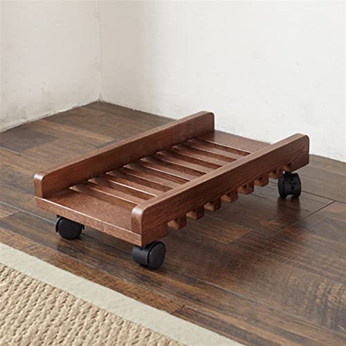 Soporte para CPU TOMYEUS con ruedas y estructura de madera miniatura 5