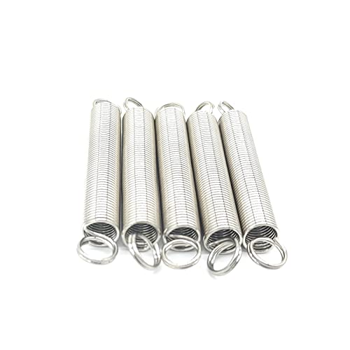 Extension Heavy 5 Pieces, Wire Diameter 0.7mm, Outer Diameter 8mm, Length 30-60mm 304 Stainless Steel Dual Hook Expansion Tension Spring Wire Hook ( Size : 40mm )
