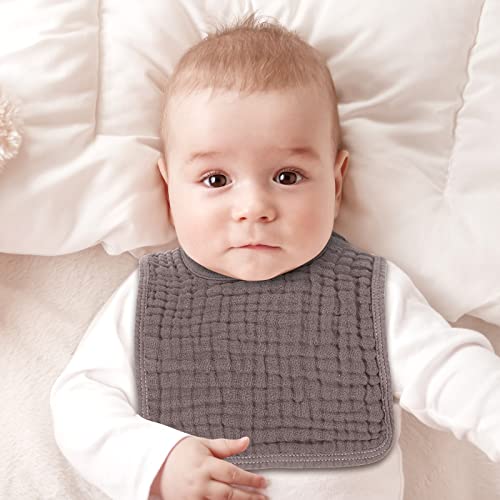 8 Pack Child Burp Fabric Muslin Units Unisex Bibs Muslin Burp Fabric Cotton Burp Rags Absorbent Gentle Burping Fabric(Darkish Colour) 4 41dBXOwvknL
