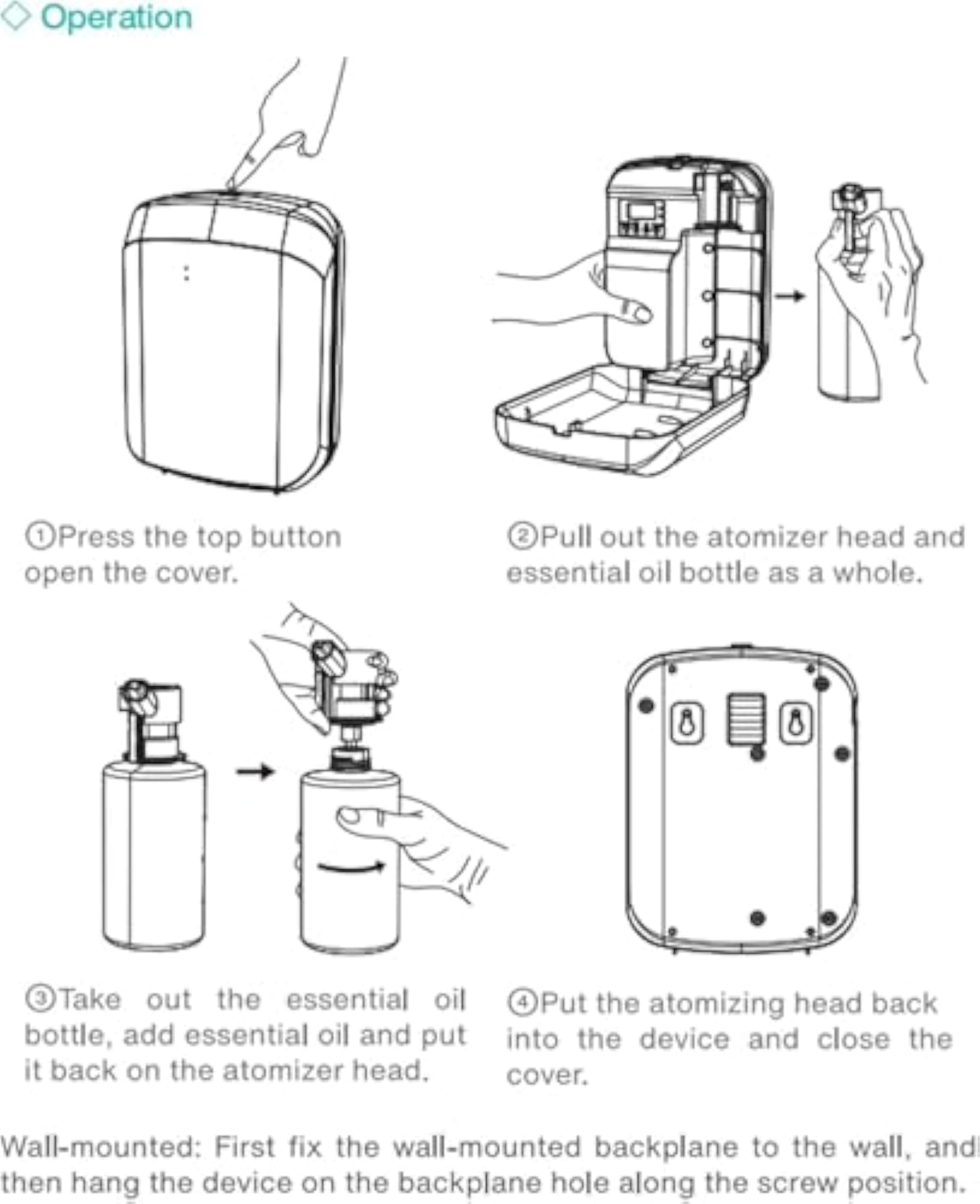 Smart Cold Air Technology Diffuser, 400ml Capacity