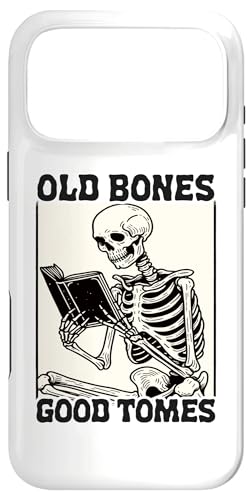 Old Bones Good Tomes Book Lover Bookworm �X�P���g���u�b�N �X�}�z�P�[�X iPhone 17 Pro Max �p