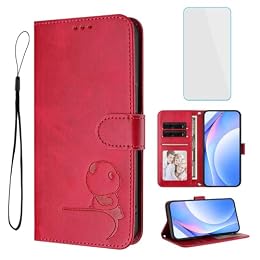IUQXU RFID Phone Case Wallet for TCL 50 LE 5G/TCL K23/TCL K24 Rose