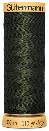 Hilo de Algodón Natural Gütermann 110 yd Negro miniatura 1