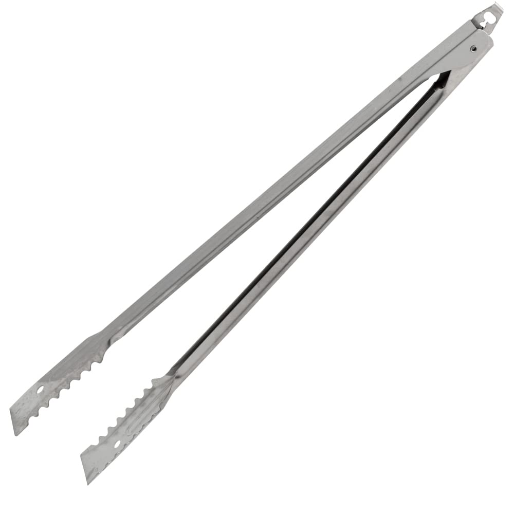 Edlund Gripper 16" Locking Stainless Tongs with Flat Edge