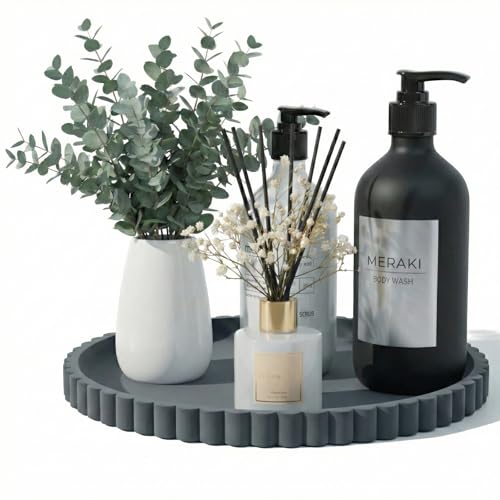 Plateau de salle de bain en silicone pour coiffeuse et comptoir moderne - 2