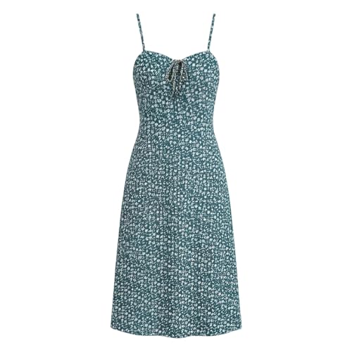 Vestido bohemio sin espalda con estampado floral y corte en A ligero 5
