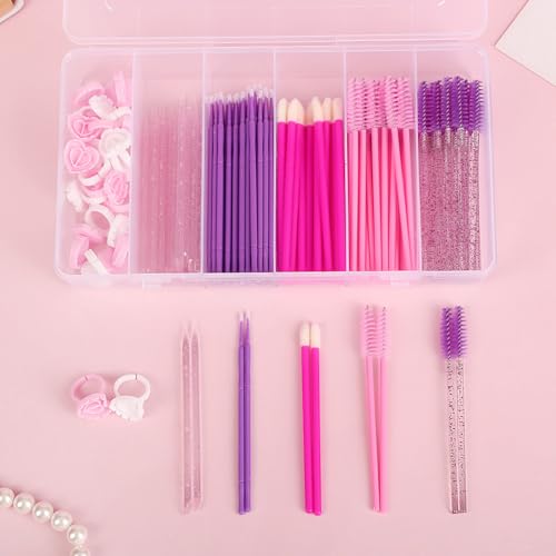 Image of MAYCREATE Makeup Tools for Women, Eyebrow Brush, Mascara Brushes, Lipstick Applicators, Eyeshadow Applicators and Eye Liner Brush Combo, Disposable Travel Makeup Tool Kit