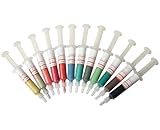 12 Stück Diamantpaste, Diamant Polierpaste, Diamant Schleifpaste, Lappen Compound Schleifpaste, Einhand Quetschen, Partikel Einheitlicher Größe (8000 Mesh Feinpolieren)