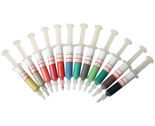12 Stück Diamantpaste, Diamant Polierpaste, Diamant Schleifpaste, Lappen Compound Schleifpaste, Einhand Quetschen, Partikel Einheitlicher Größe (8000 Mesh Feinpolieren)