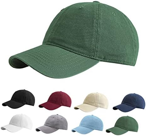 Etyepoh Baseball Cap Polo Style Classic 6 Panel Adjustable Sport Solid Sun Hat Unisex
