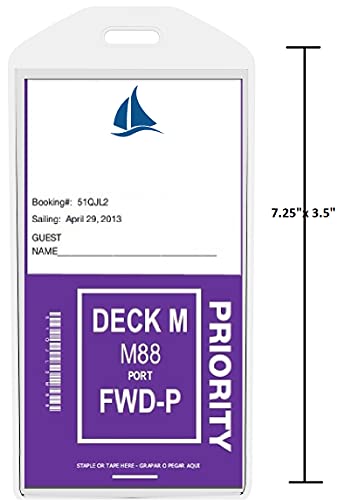 8 Pack Cruise Ship Luggage Tags Princess Carnival #TOP2