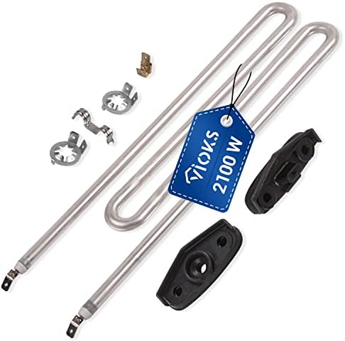 VIOKS Heating Element 230 V 2100 W Heating Rod Replacement for Мiele Heating Rod 6260482 6260483 6260485 & Heating Rod IRCA 4043769 - Heating 230 V Heating Rod Replacement for Washing Machines