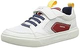  Geox Jungen J NETTUNO Boy C Sneaker, Weiß (White/Red C0050), 24 EU